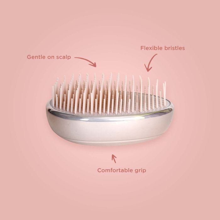 Pink Massage Brush Mumuso