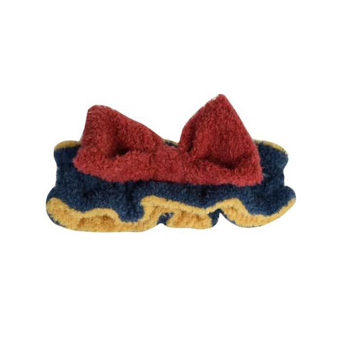 Plush Bowtie Headband - Blue Mumuso