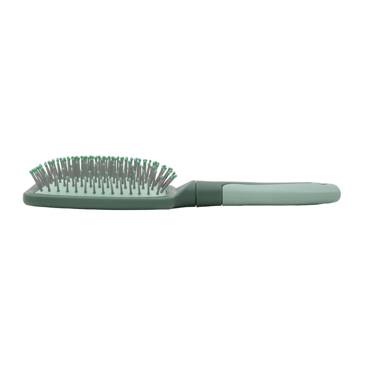 Rectangular Air Cushion Hair Brush - Green Mumuso