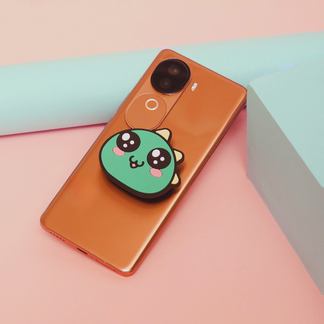 Phone Collapsible Airbag Popsocket– Green Gugu/ White Mumu