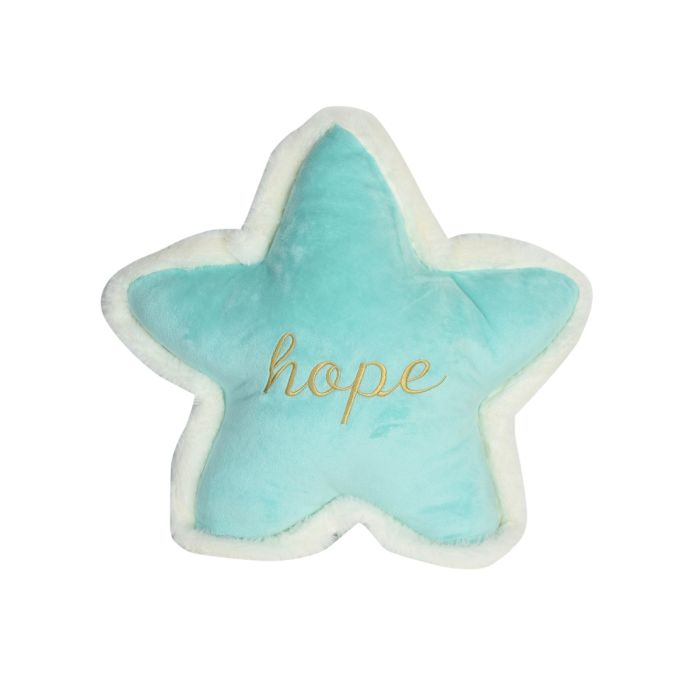 Star Shaped Plush Pillow - Hope (Blue) Mumuso