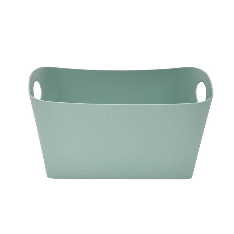 Stylish Large Green Storage Basket Mumuso