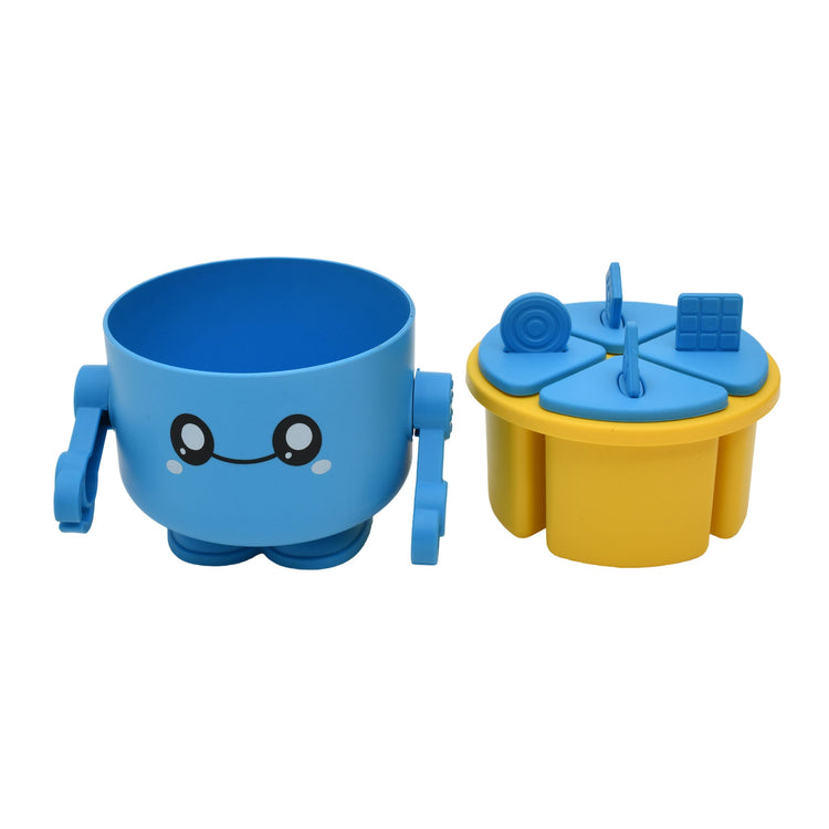 Stylish and Fun -shaped Robot Ice Pop Moulds - Blue Mumuso