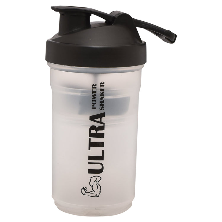 Ultra Power Shaker Bottle 3 in 1 - Black Mumuso