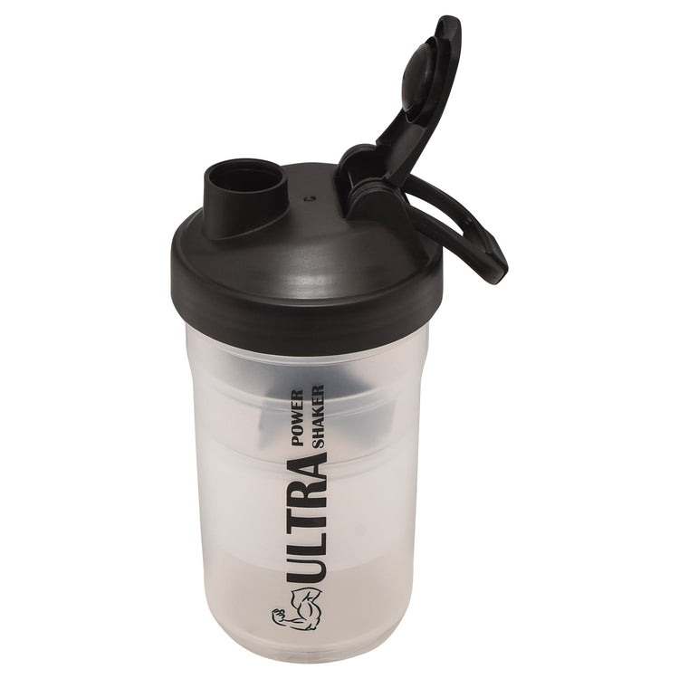 Ultra Power Shaker Bottle 3 in 1 - Black Mumuso