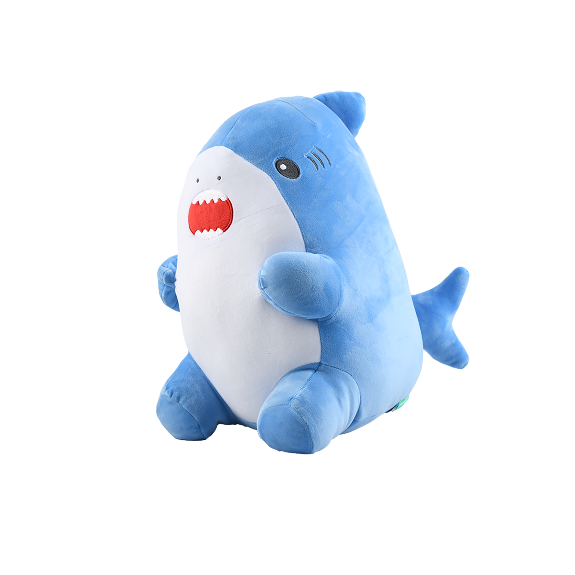 Adorable Fish-Shaped Plush Toy cum Throw Pillow - Globefish/Shark (Blue/Pink)