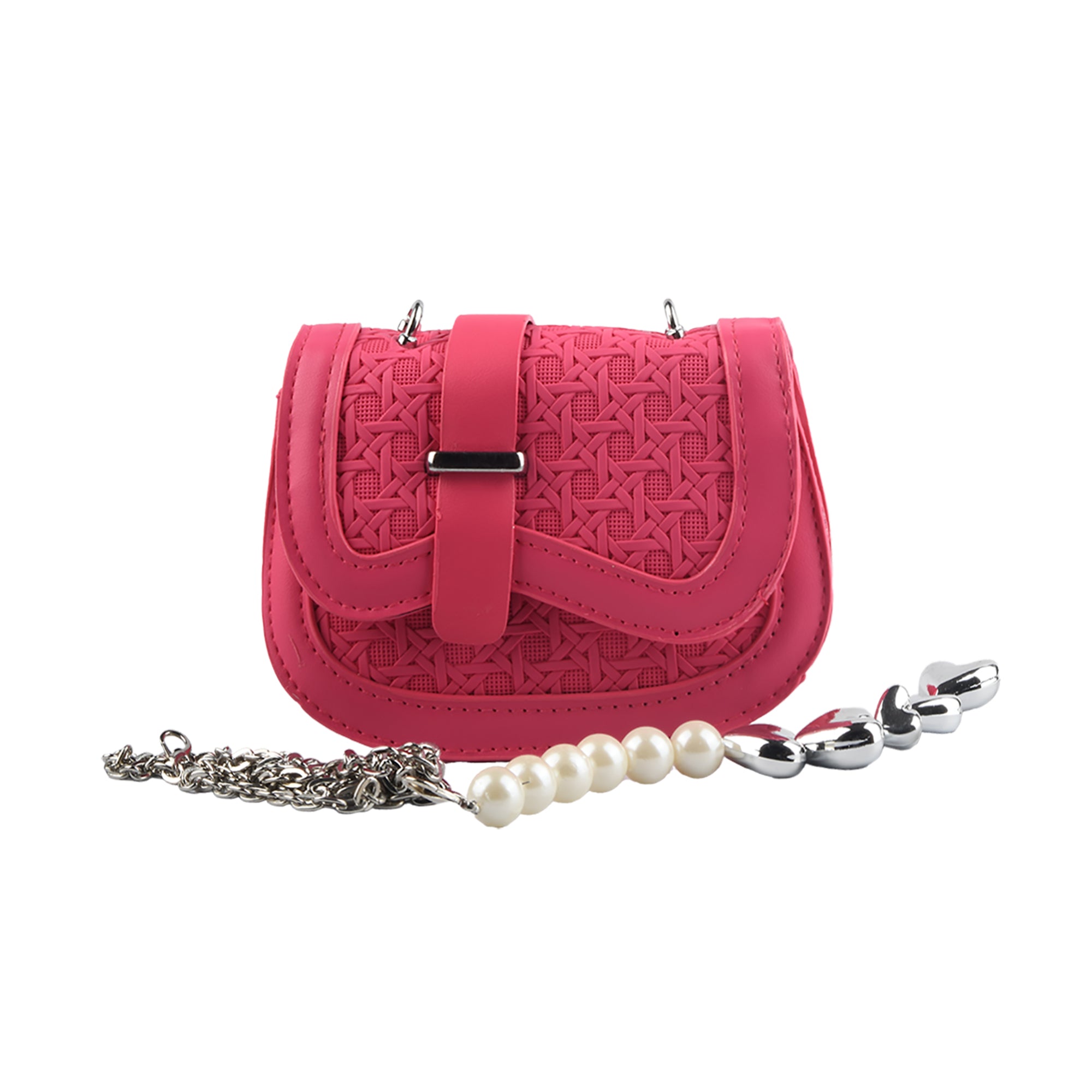 Mini Handbag with Pearl & Chain Strap