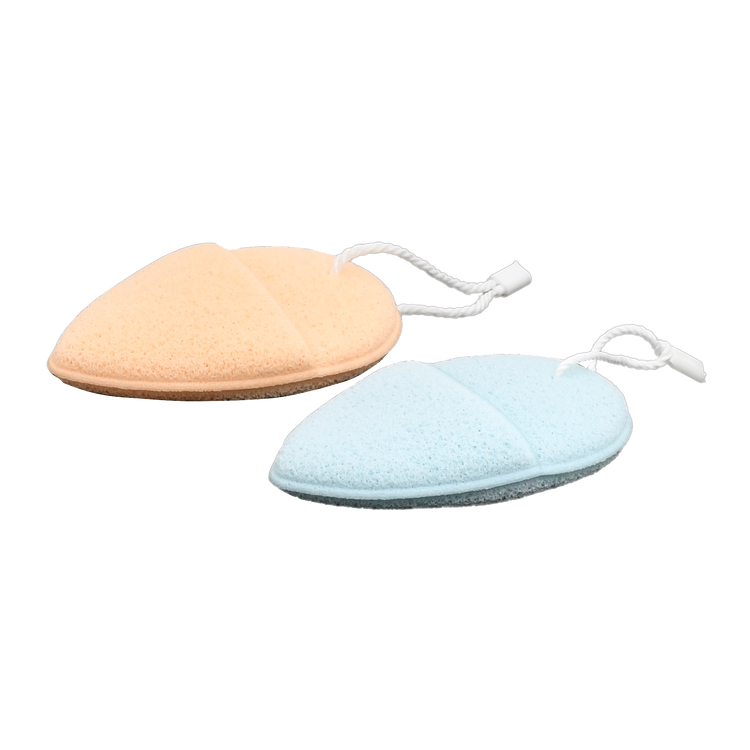 Waterdrop-shaped Facial Cleansing Sponge - Glove Design/Pack of 2 Mumuso
