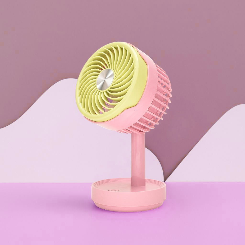 Colour Block Electronic Desk Fan