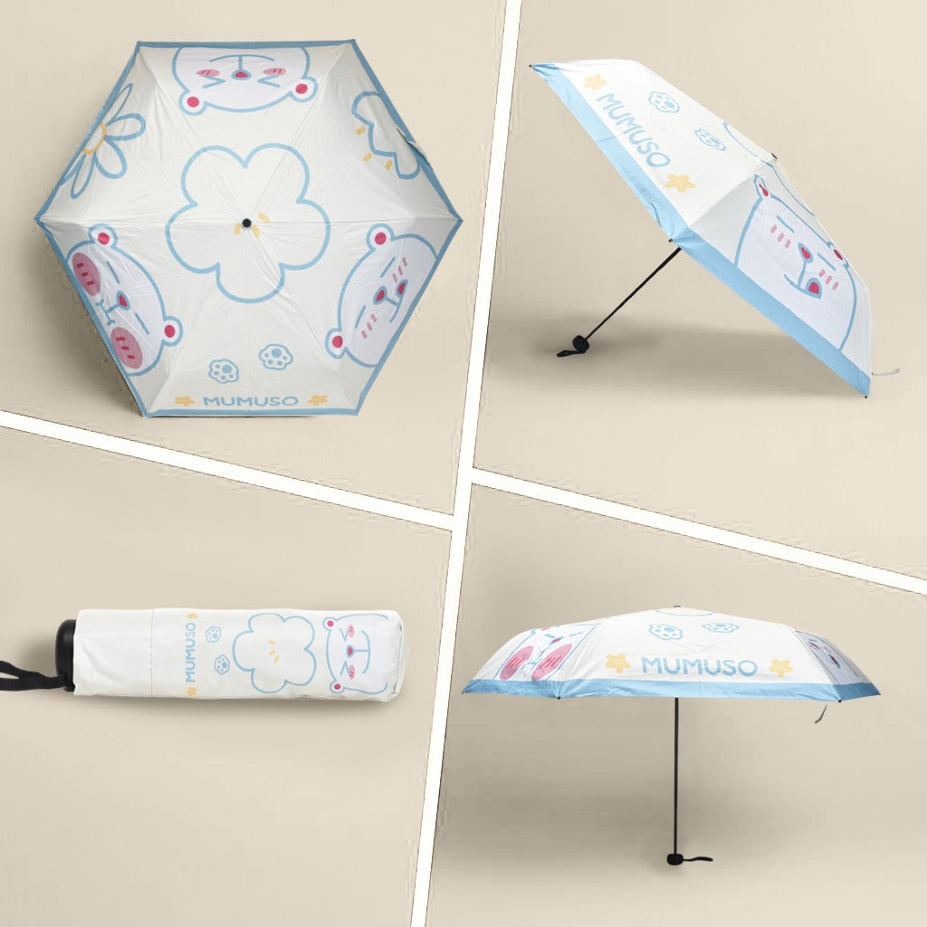 MUMUSO Pastel Bear & Blossom Umbrella