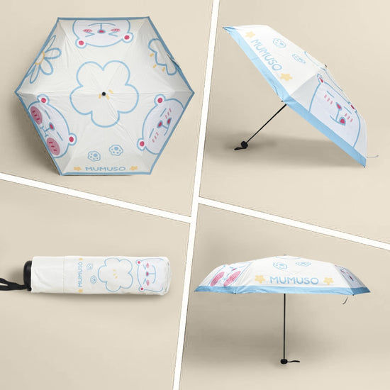 MUMUSO Pastel Bear & Blossom Umbrella
