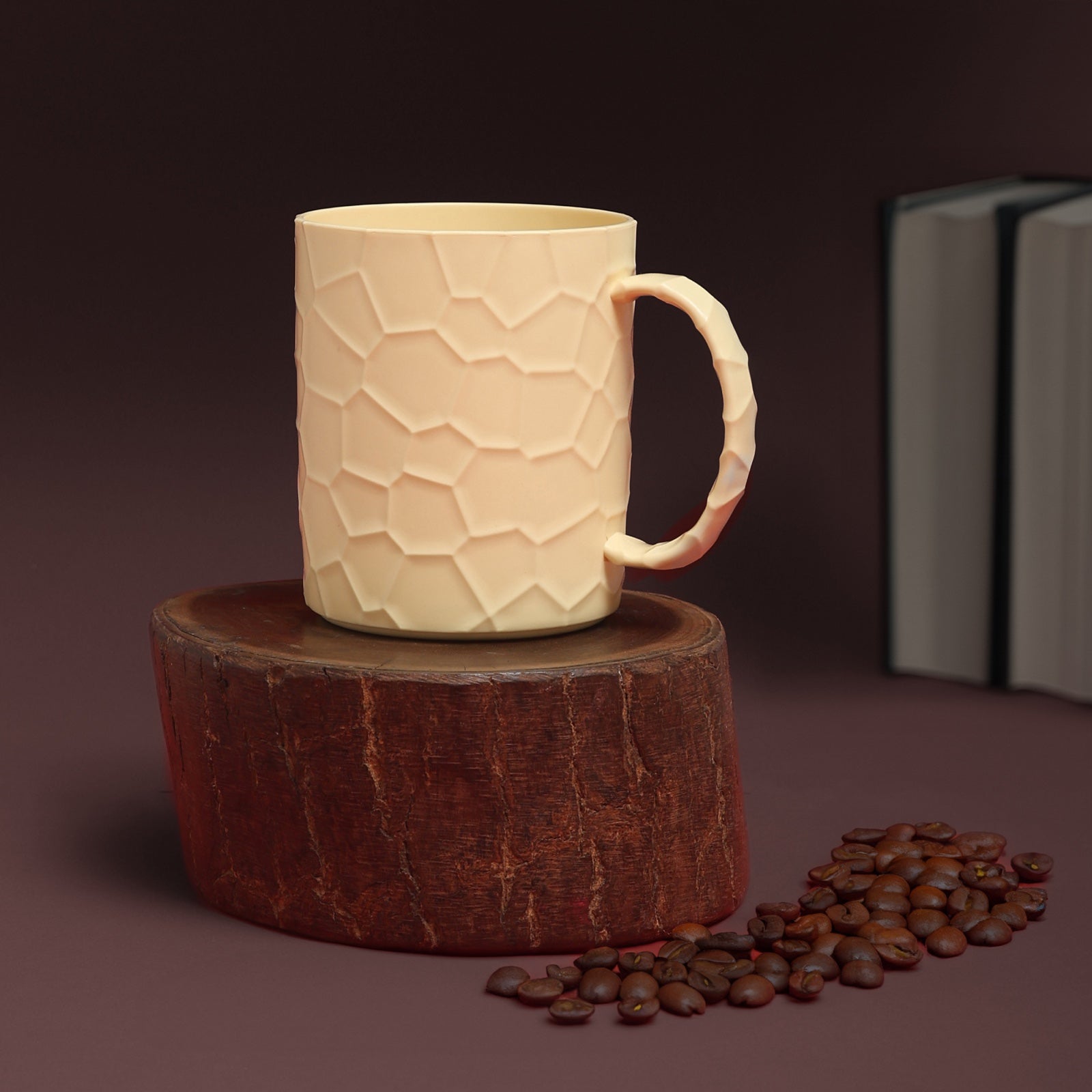 Mumuso Water Cube Mug- Cream beige/ 430ml