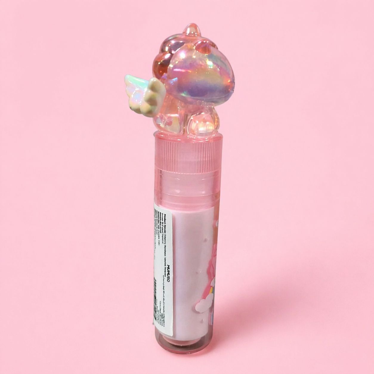 Dreamy Rainbow Lipstick Shaped Eraser - Crystal Unicorn / Pink