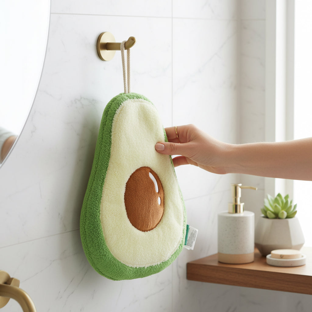 Cute Mumuso Avocado Shaped Hand Towel
