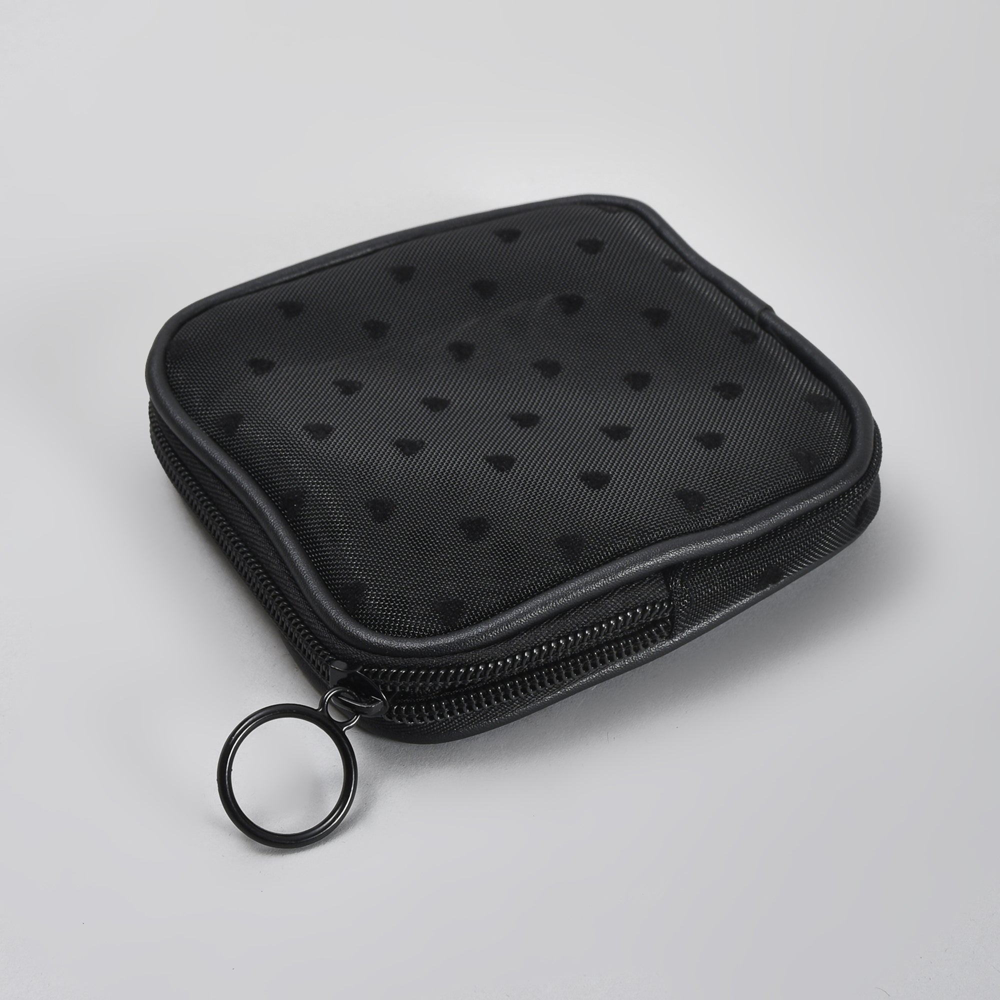 Mumuso Heart Print Mesh Travel Organiser Pouch
