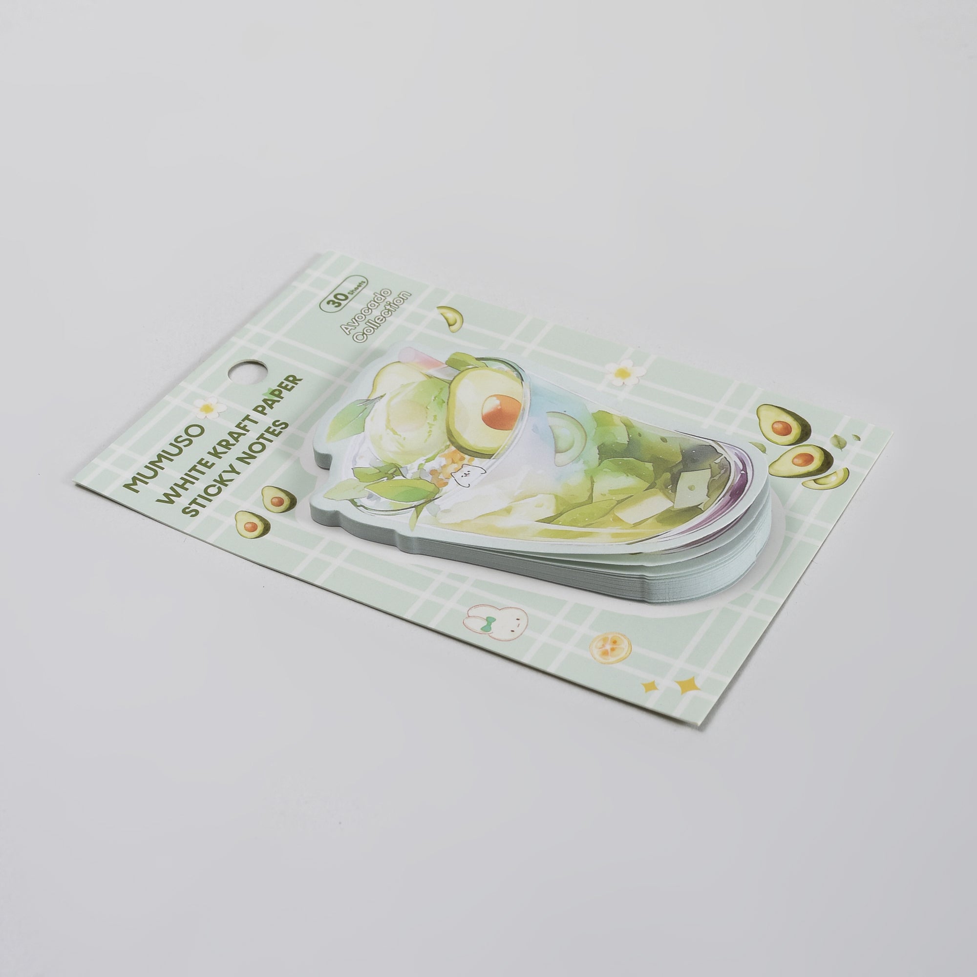 Mocktail Themed Sticky Notes – Avocado/Cherry (30 Sheets)