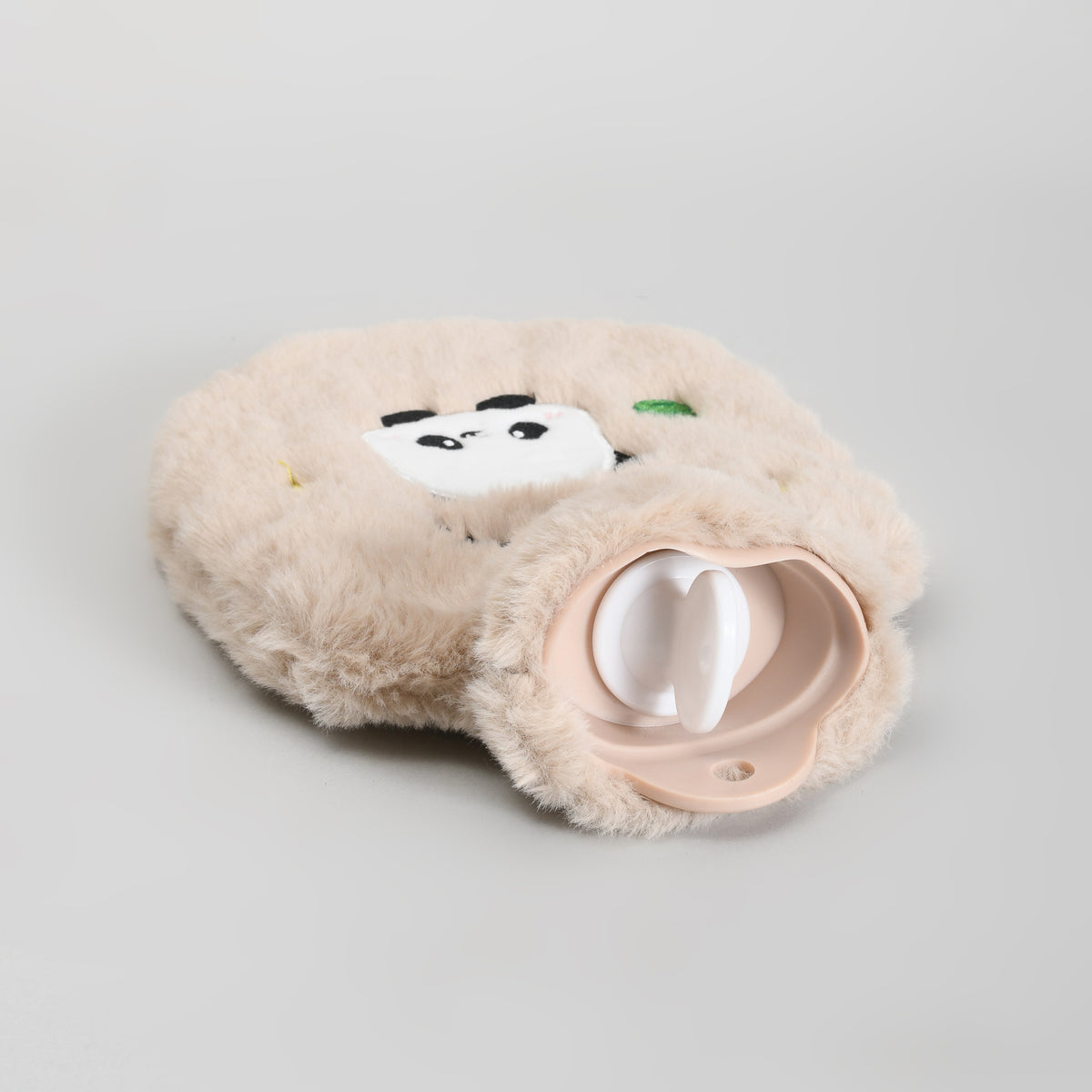 Cute Panda Hot Water Bottle with Plush Cover – 350 ml