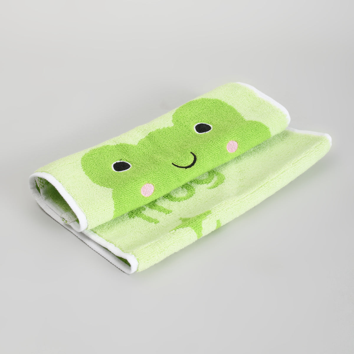 Mumuso Cartoon Cotton Towel for Kids - Green Frog