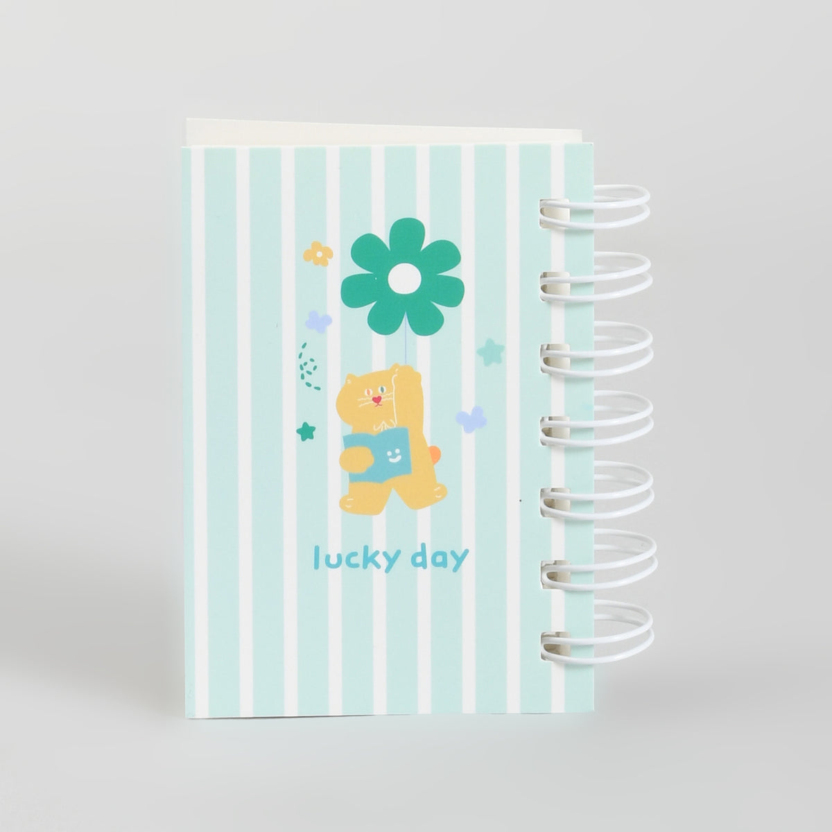 Mumuso Mini 5-Piece Stationery kit with PVC Zip Bag - Duoduo & Mimi (Green)