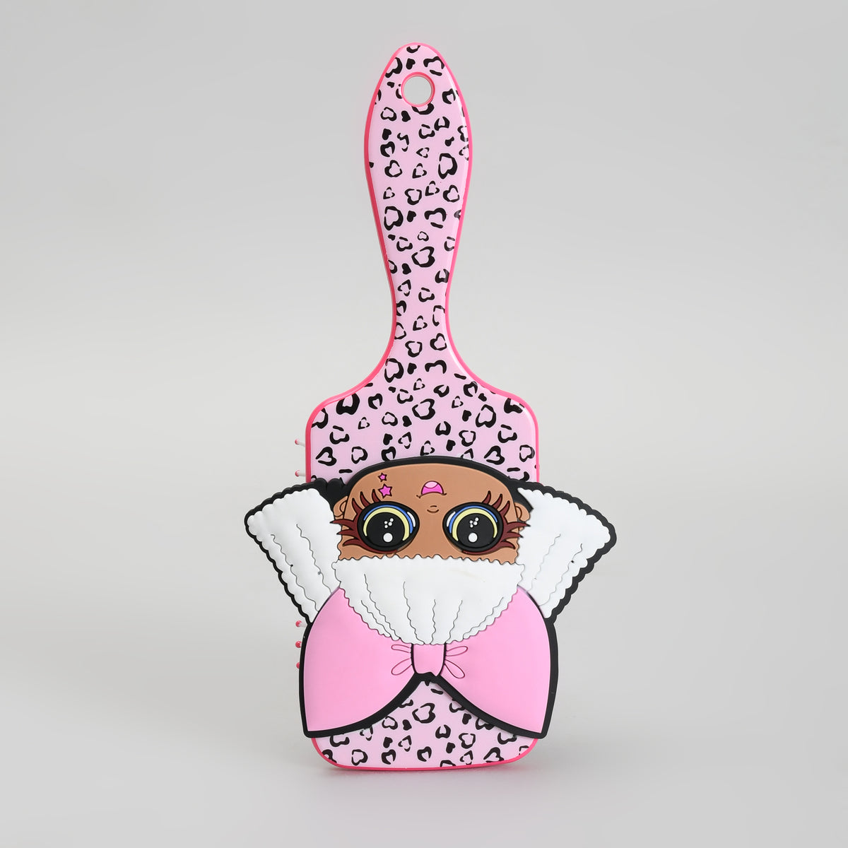 Cute Pink Leopard Paddle Air Cushion Hair Brush