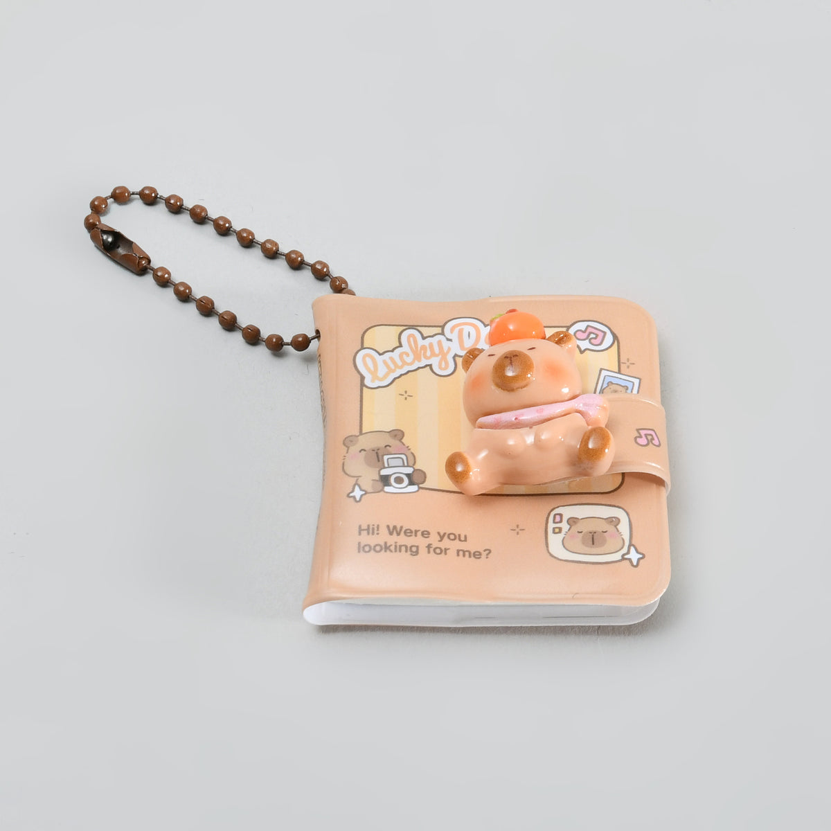 Twin-Pack Capybara Notebook Keychain