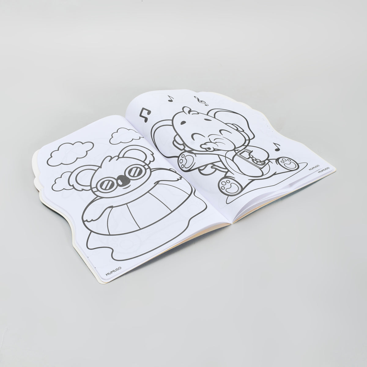 Irregular Colouring Book with Stickers - Cute Animal / 24 Pages