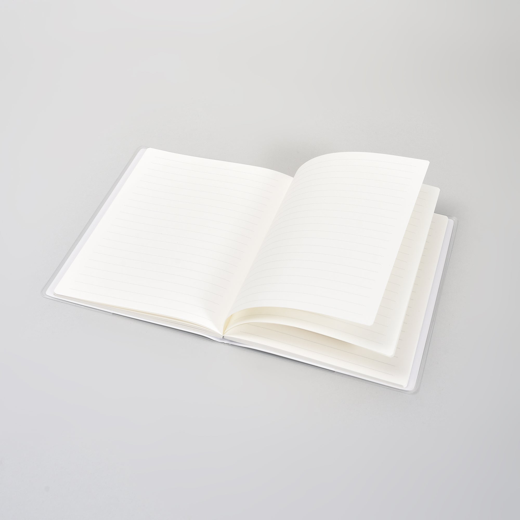 Super Cute A5 Notebook with Transparent Cover - Dinosaur Paradise Design