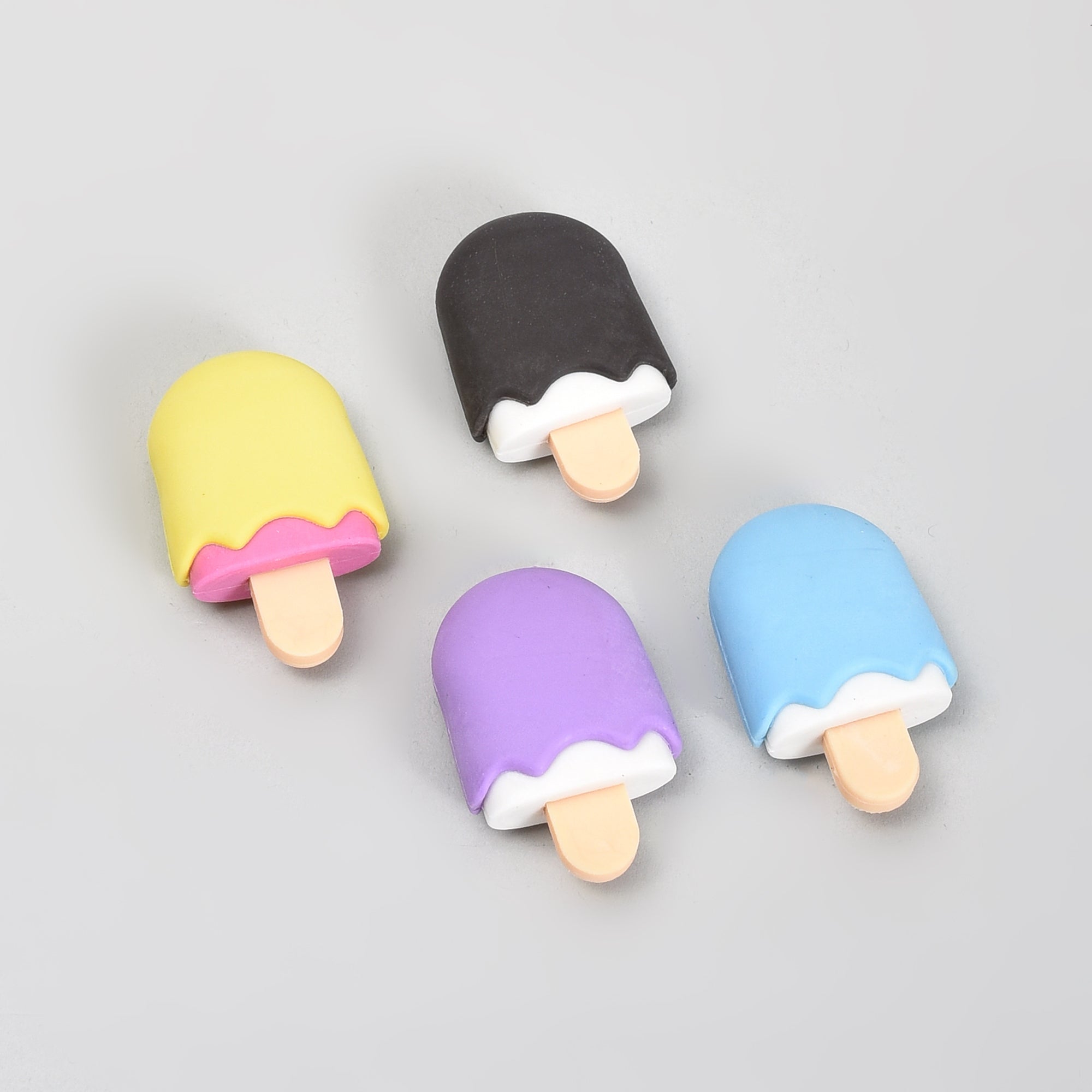Cute Icecream Shaped Erasers- Set of 4