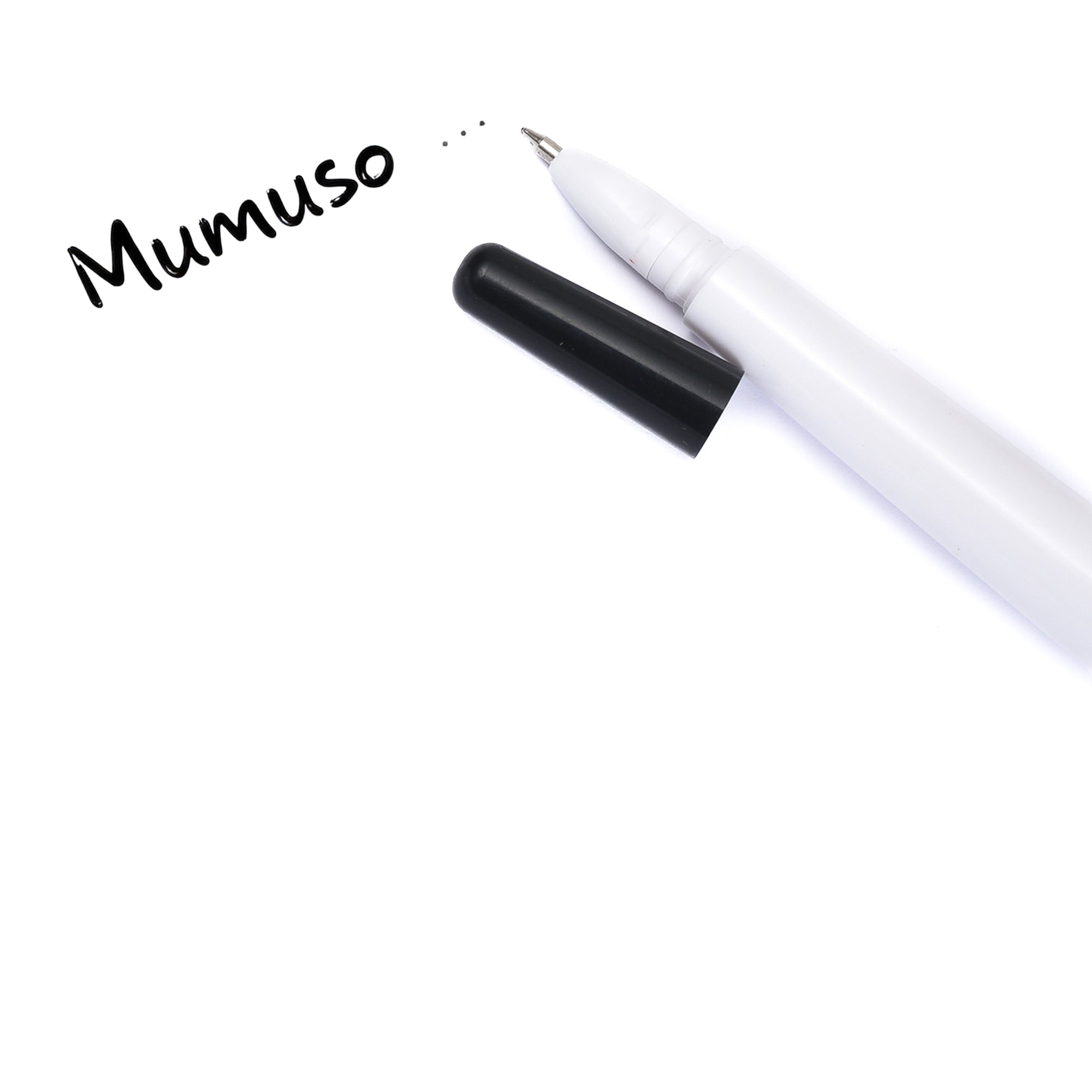 Mumuso’s Football Ball Pen - White & Black