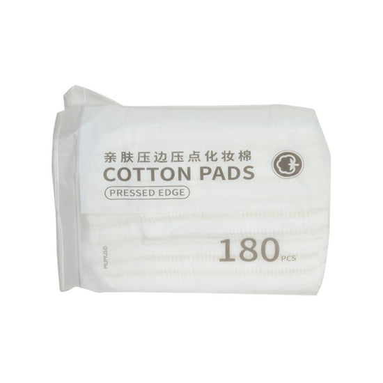 Cotton Pads with Pressed Edge - 180 pieces Mumuso