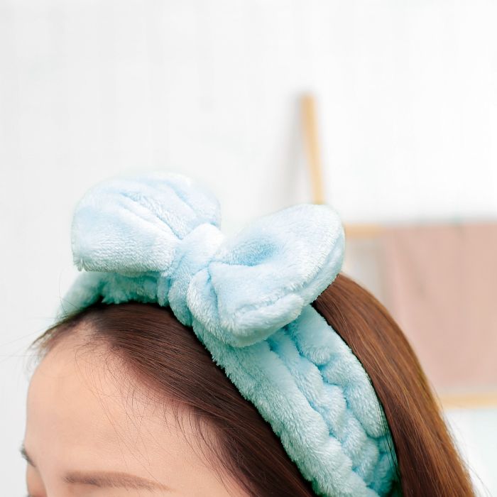 Headband with Bow - Blue Mumuso