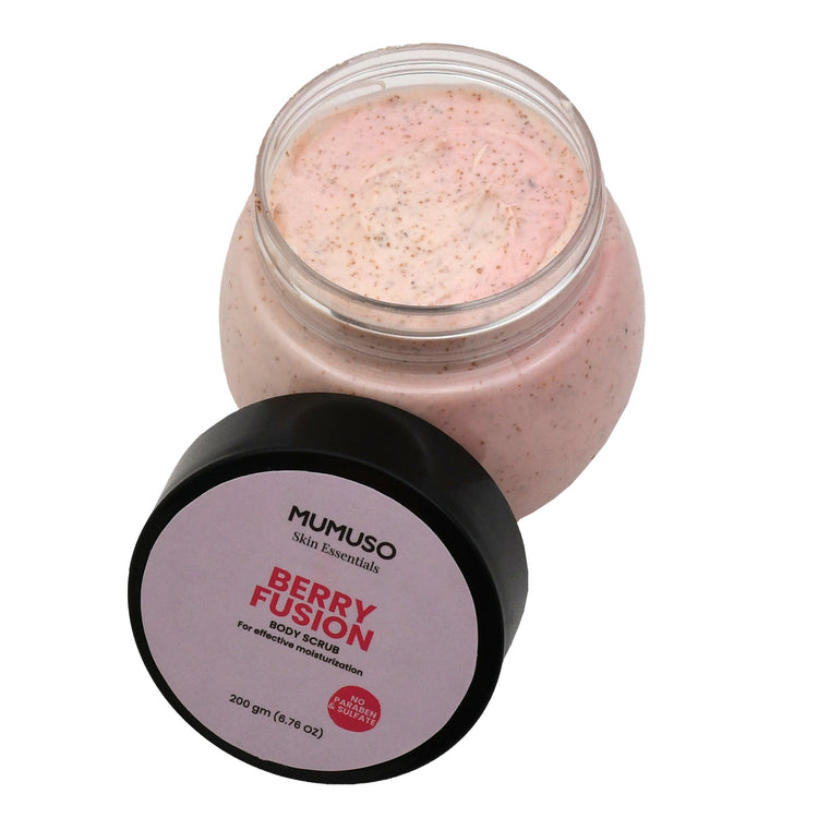 Mumuso Skin Essentials Berry Fusion Body Scrub Mumuso