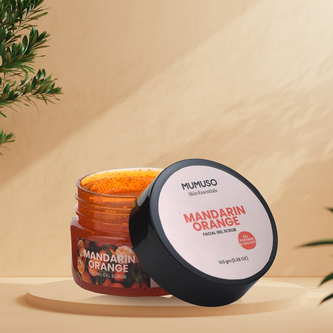 Mumuso Skin Essentials Mandarin Orange Facial Gel Scrub - 100 gm Mumuso