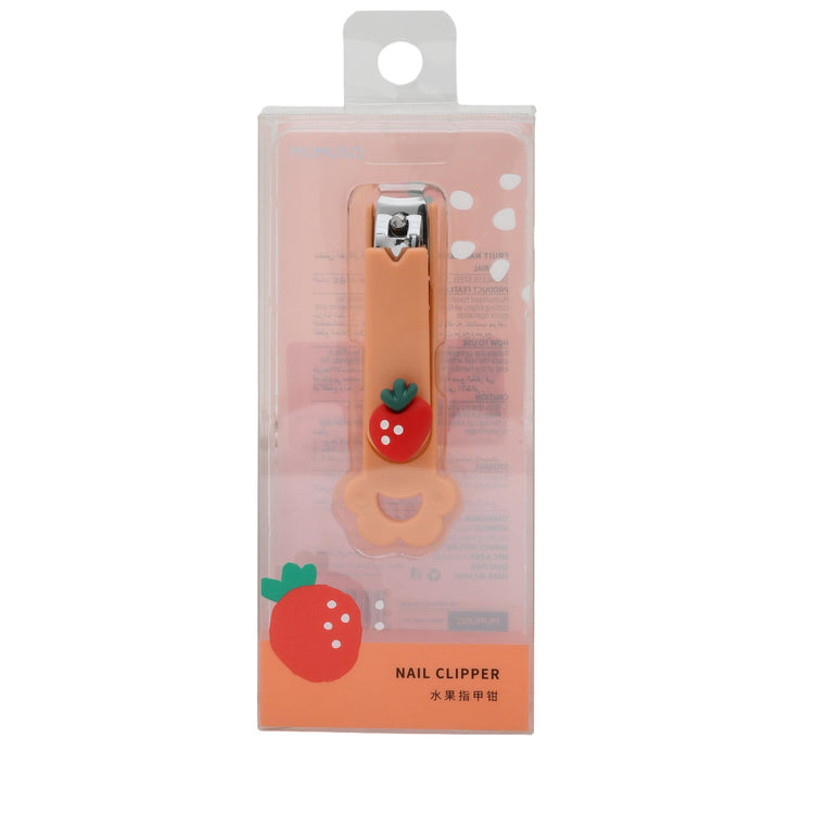 Strawberry Fruit Nail Clipper - Orange Colour Mumuso