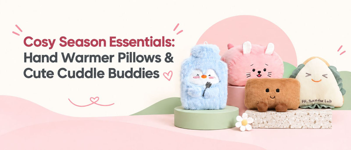 Cosy Season Essentials: Hot Water Bottle Bags, Hand Warmer Pillows & Cute Cuddle Buddies