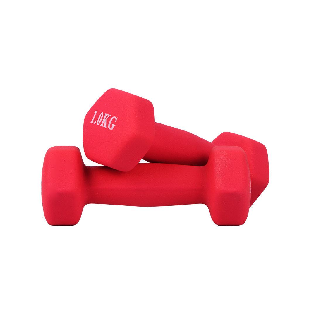 1 KG Matte Dumbbells - Set of 2