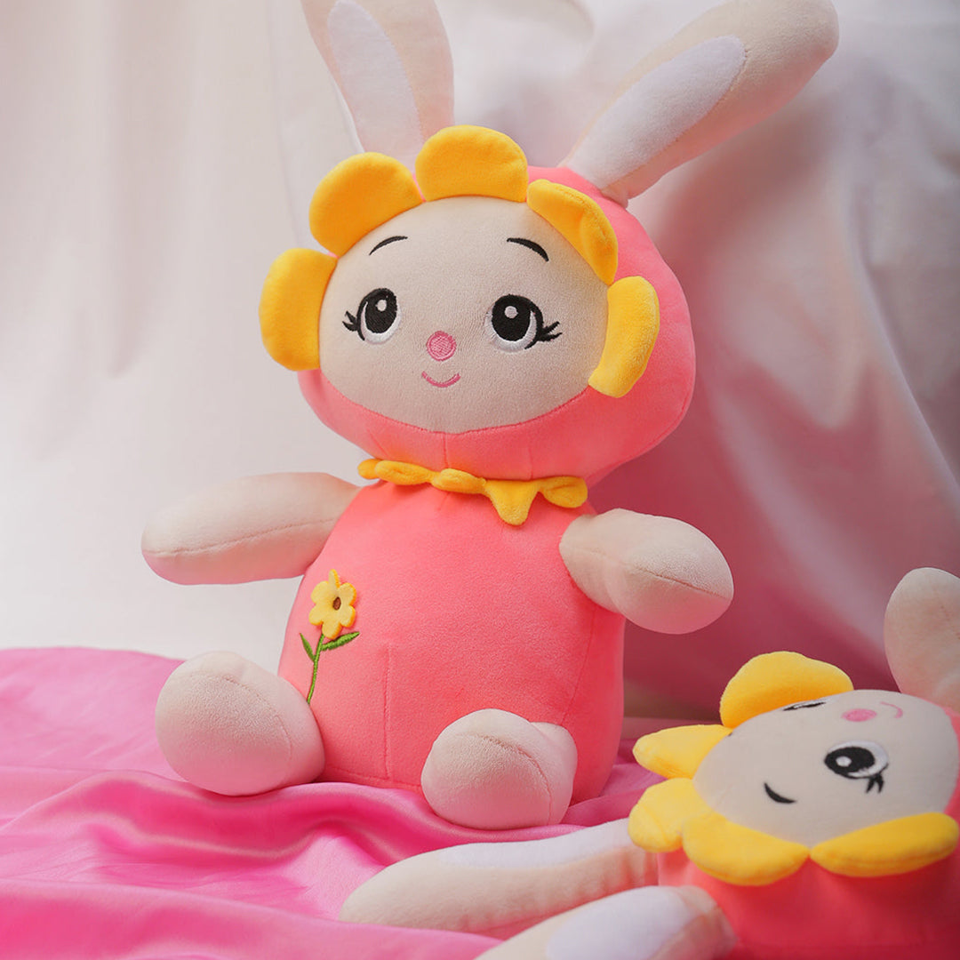 Bright &amp; Beautiful Sunflower Bunny - Pink &amp; Yellow