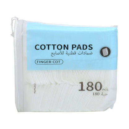 180 Count Finger-Cot Cotton Pads - White Mumuso