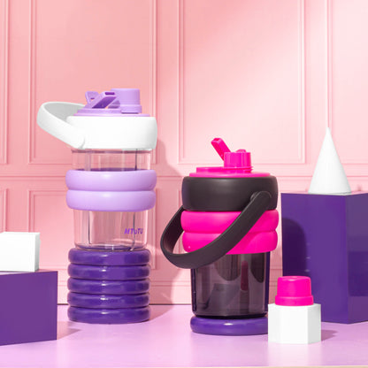 Double Sided Water Bottle with Straw