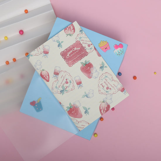 Mumuso Strawberry A5 Stapled Notebook