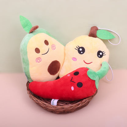 Mumuso’s Mini Plush Toys — Chilli, Mango &amp; Avocado!
