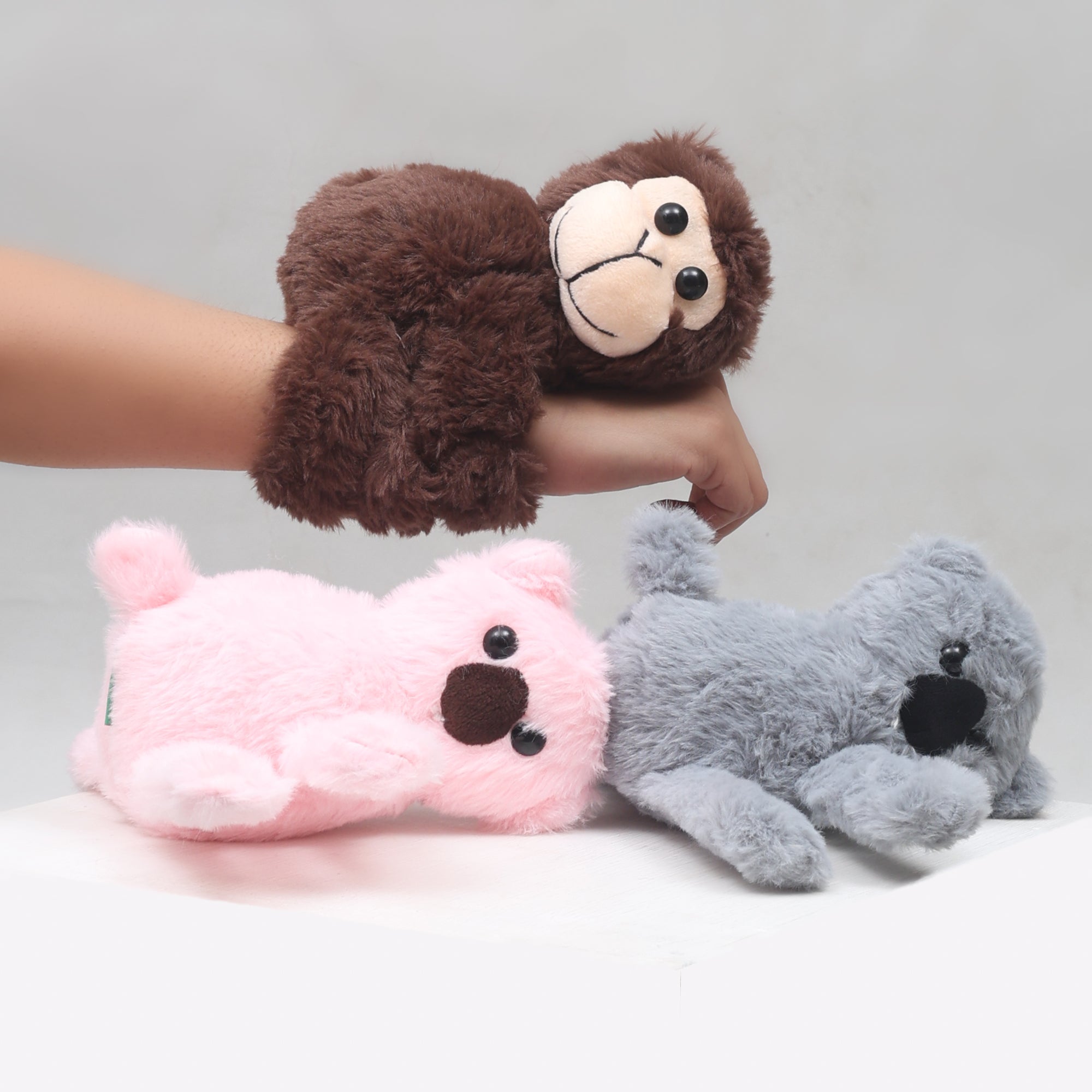 Cuddly Plush Animal Slap Wrist Band Strap - 15 cm