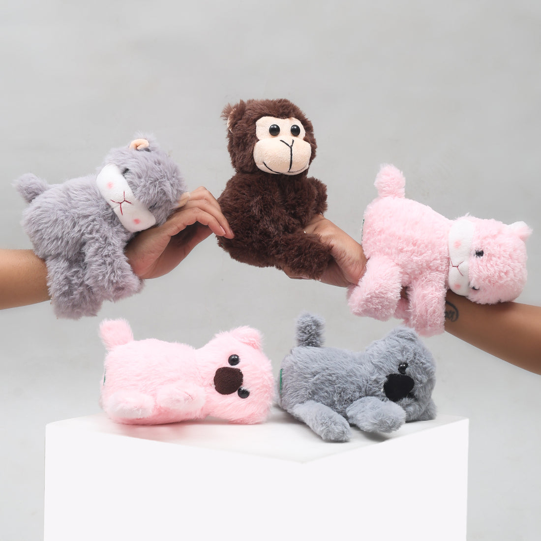 Cuddly Plush Animal Slap Wrist Band Strap - 15 cm