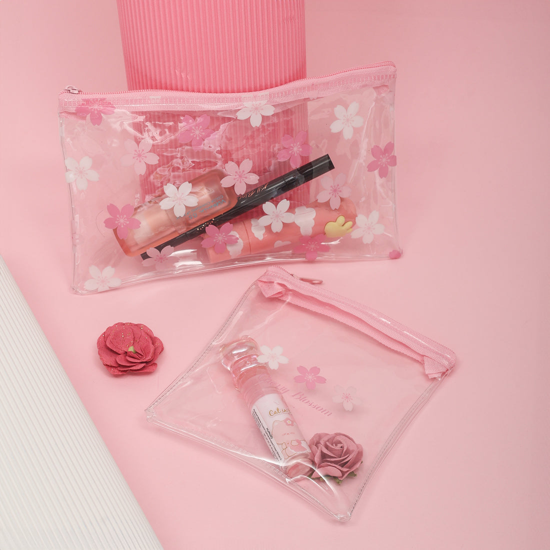 Cherry Blossom Pouch set (2 pieces)
