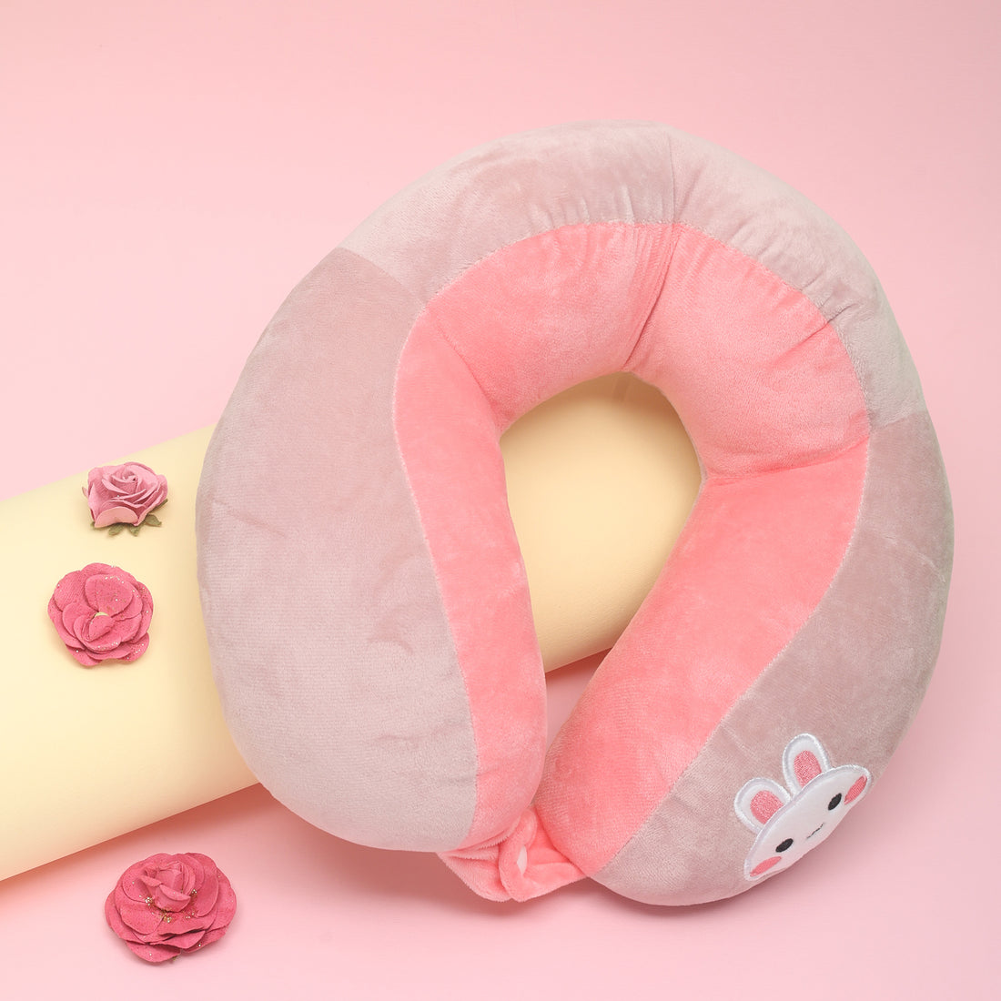 Pink Bunny Travel Neck Pillow