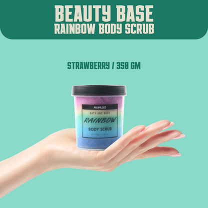 Beauty Base Rainbow Body Scrub - Strawberry / 350 gm