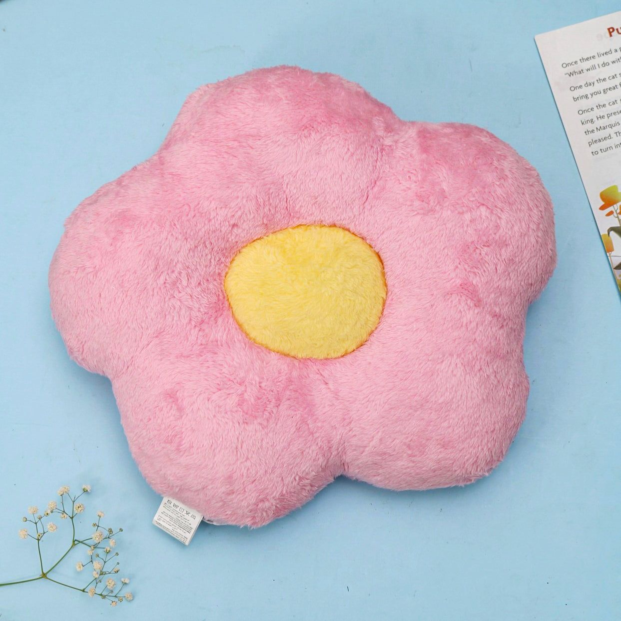 Ultra-Soft Throw Pillow - Sunflower/ Pink