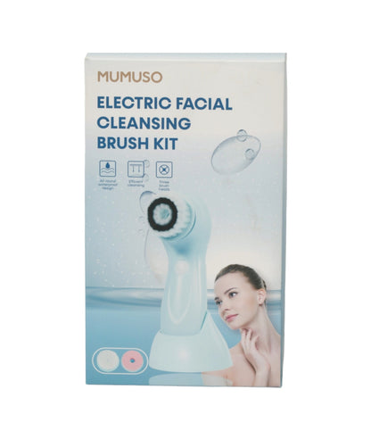 Electric Facial Cleansing Brush Kit - Blue