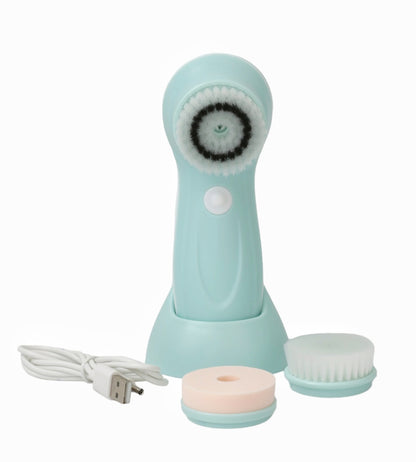 Electric Facial Cleansing Brush Kit - Blue