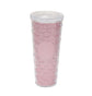 Scale Embossed Fancy Long Tumbler with Straw - 700 ml